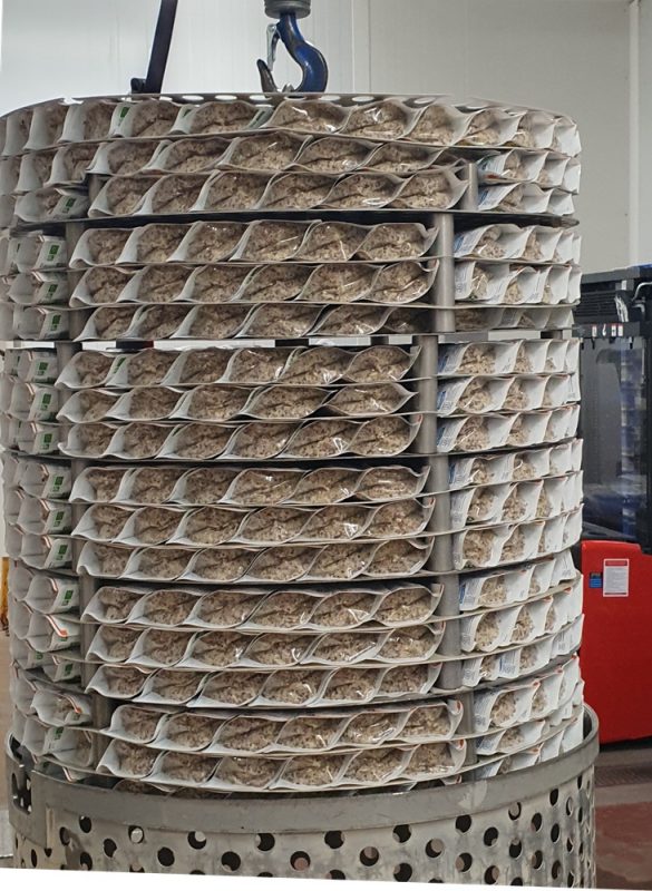 services stérilisation alimentaire : zéro compactage des céréales conditionnées en Doy-Pack